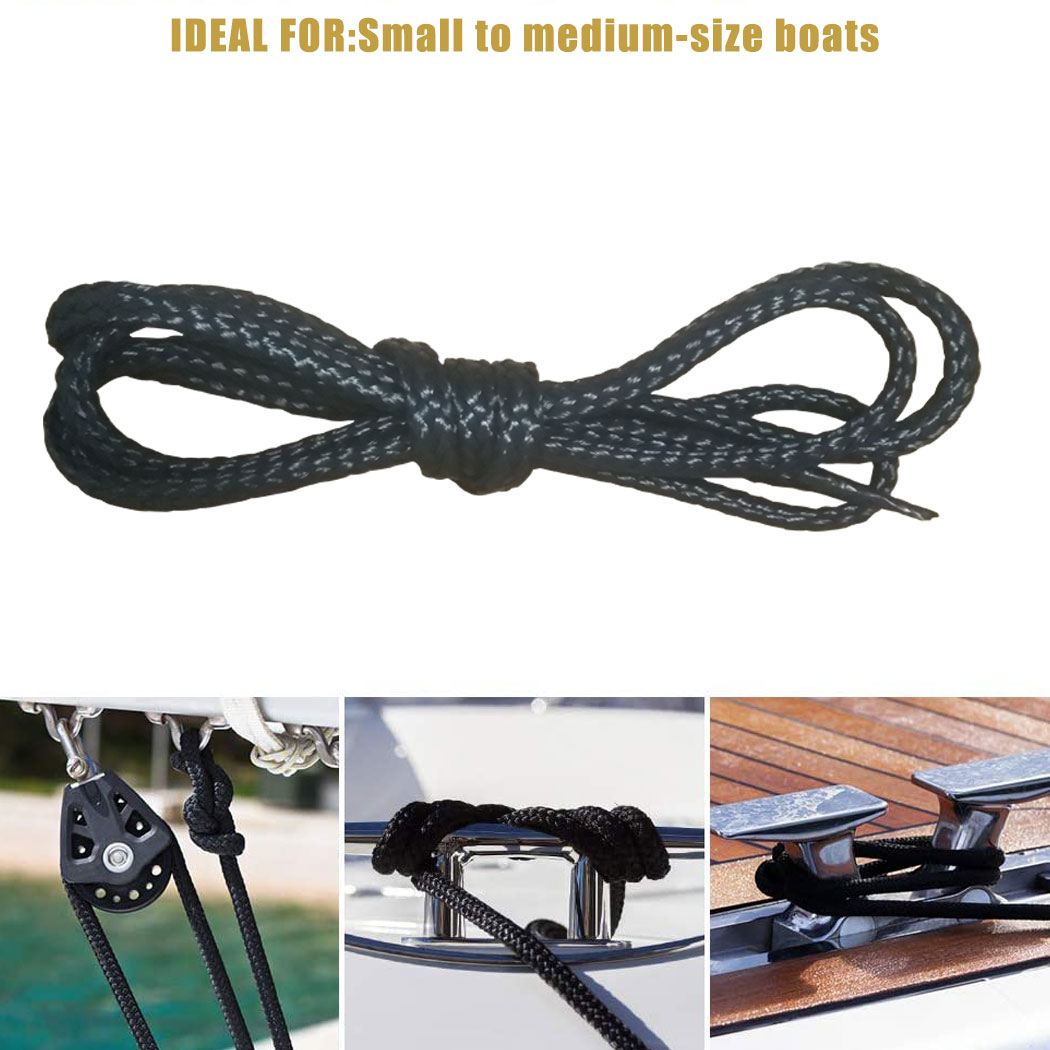 Fishing Kayak Anchor - Нейлоновые двойные плетеные швартовые линии, док-линии,