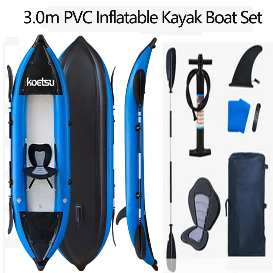 KOETSU 1-2 человека надувной П – обзор и цена Fishing Kayak Sit On Top