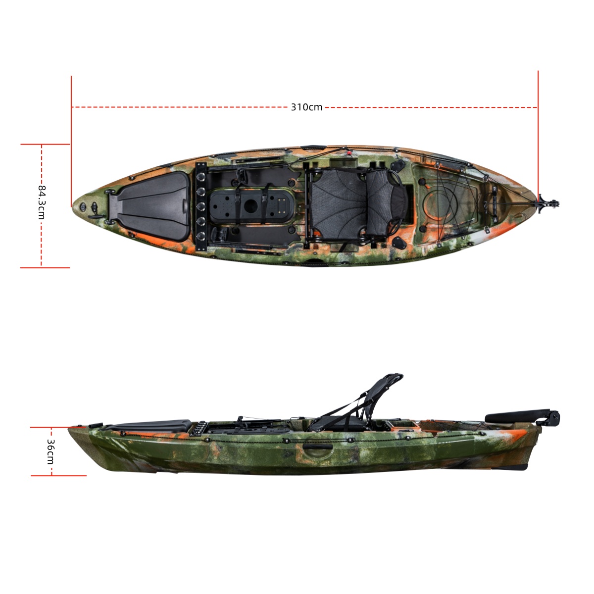 Рыболовный каяк LSF First-clas – обзор и цена Fishing Kayak Rod Holder